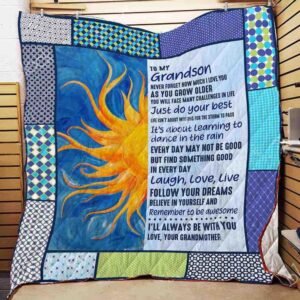 My Grandson I Love You Quilt Bt04_0608  Quilt